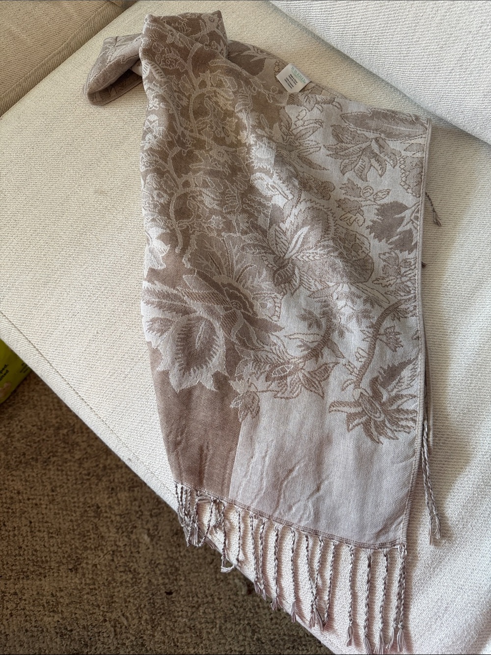 Elegant Waverly Taupe Pashmina